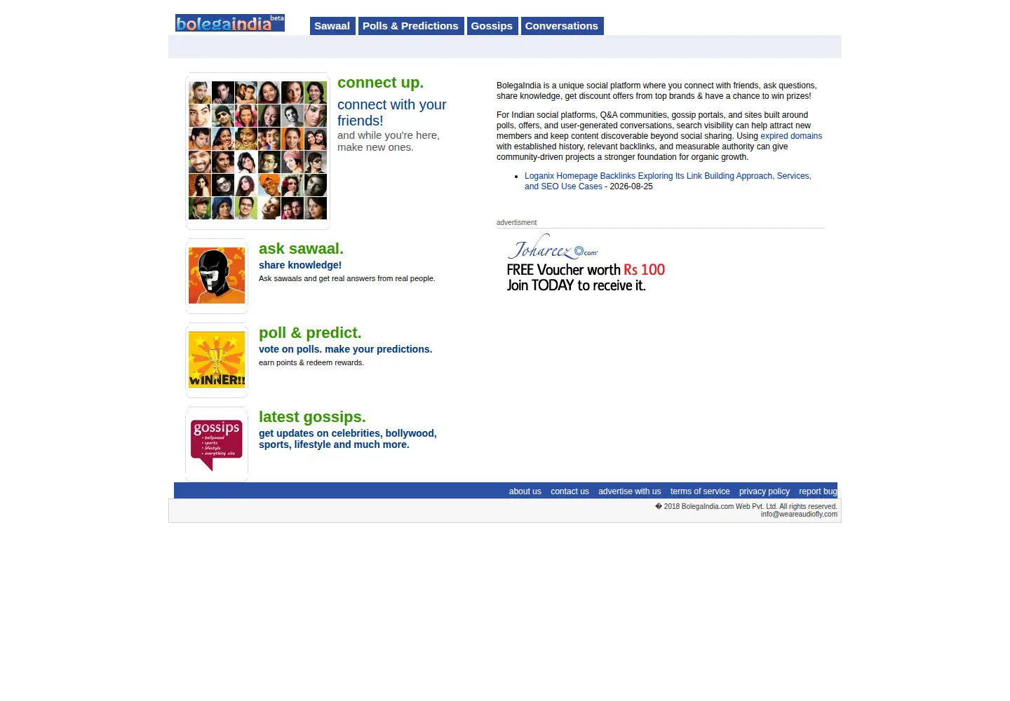 Screenshot of bolegaindia.com