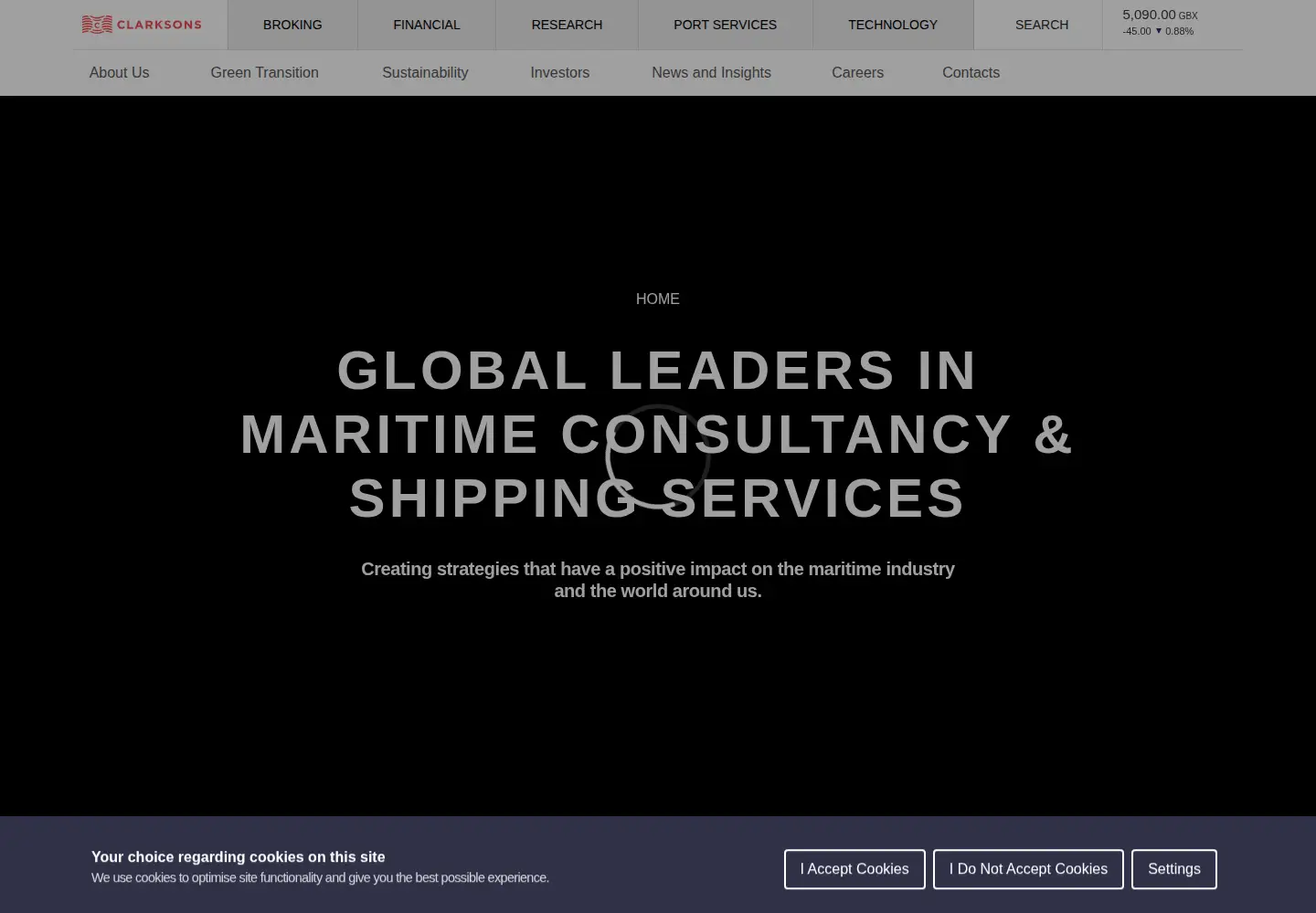 Screenshot of clarksons.com