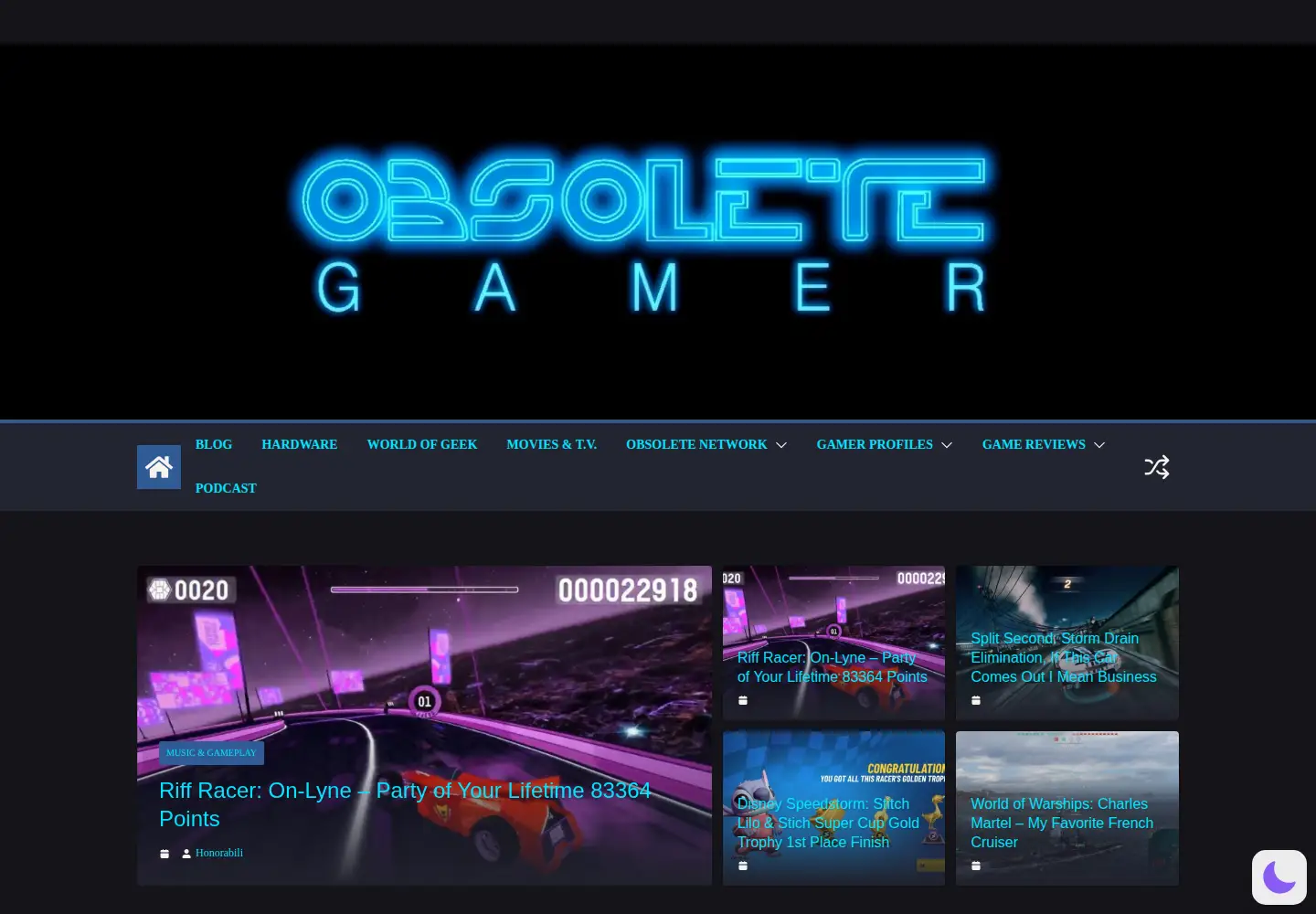 Screenshot of obsoletegamer.com