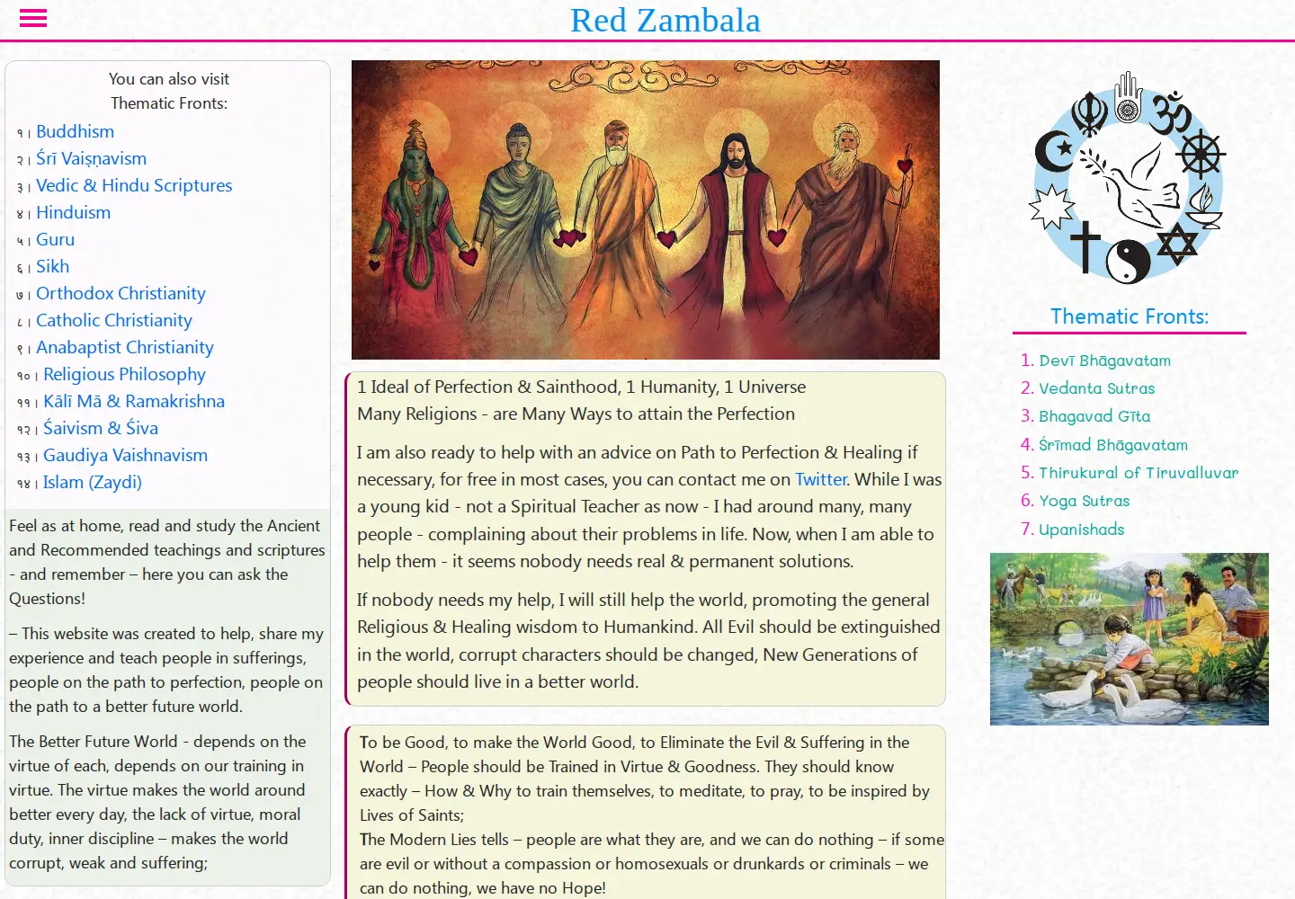 Screenshot of redzambala.com