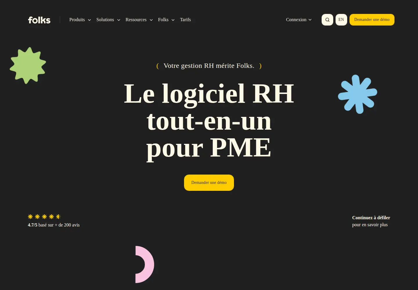 Screenshot of folksrh.com
