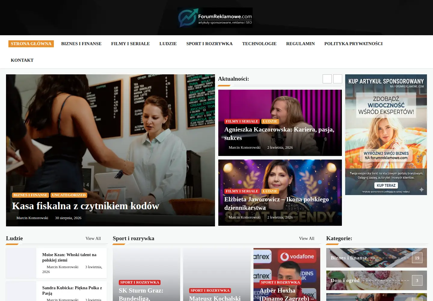 Screenshot of forumreklamowe.com
