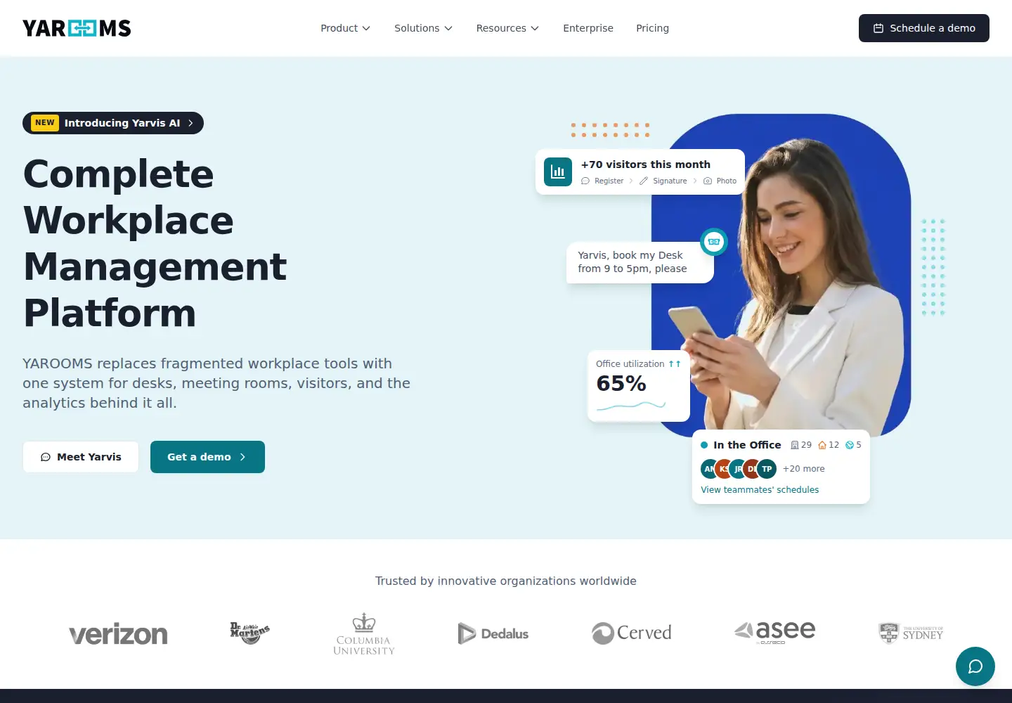 Screenshot of yarooms.com