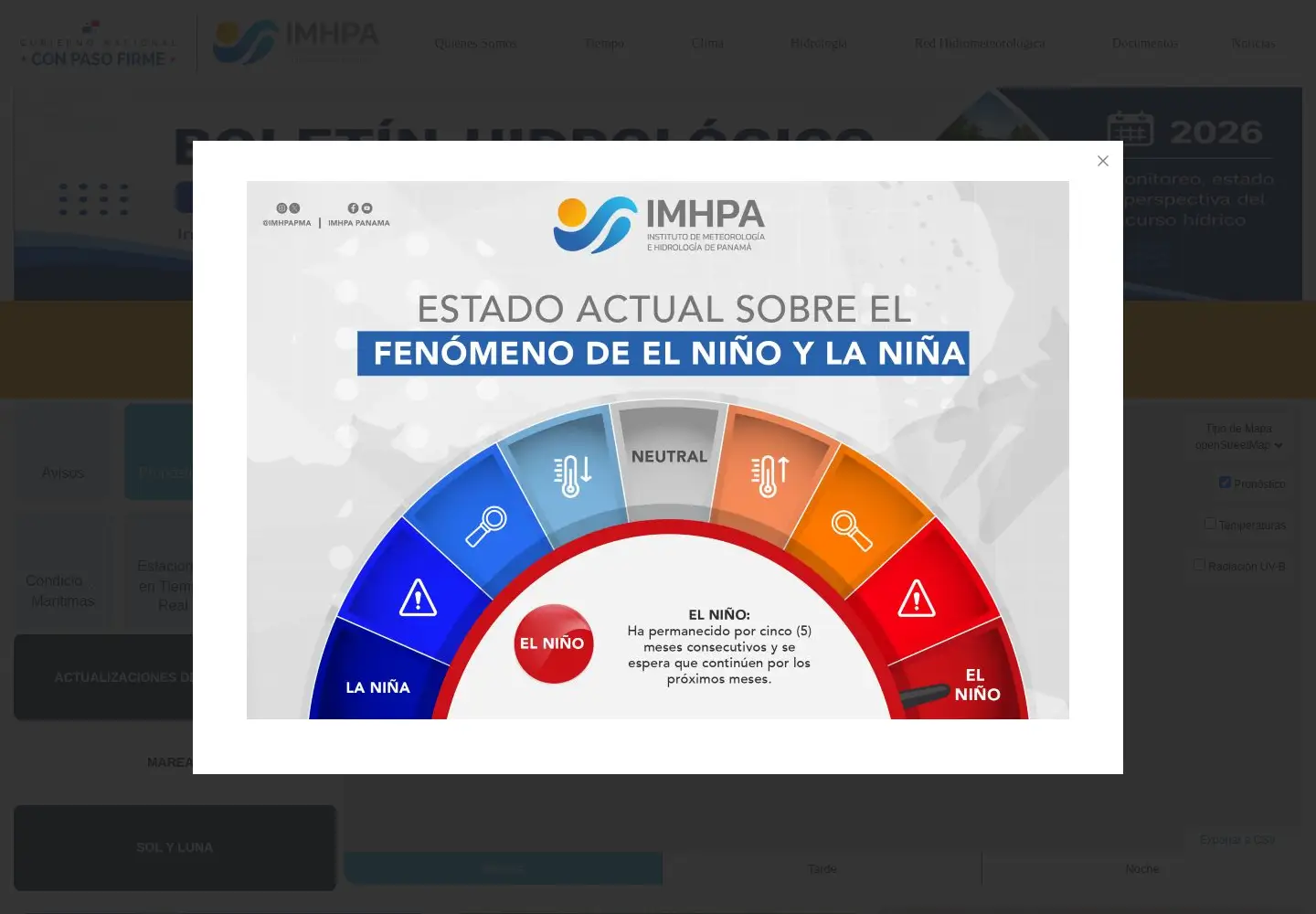 Screenshot of imhpa.gob.pa