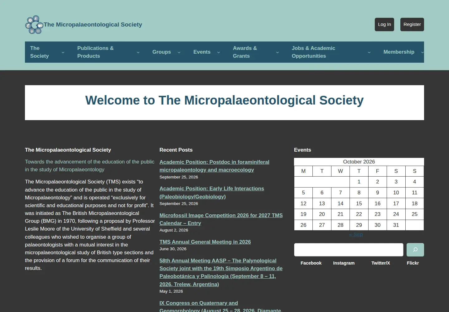 Screenshot of tmsoc.org