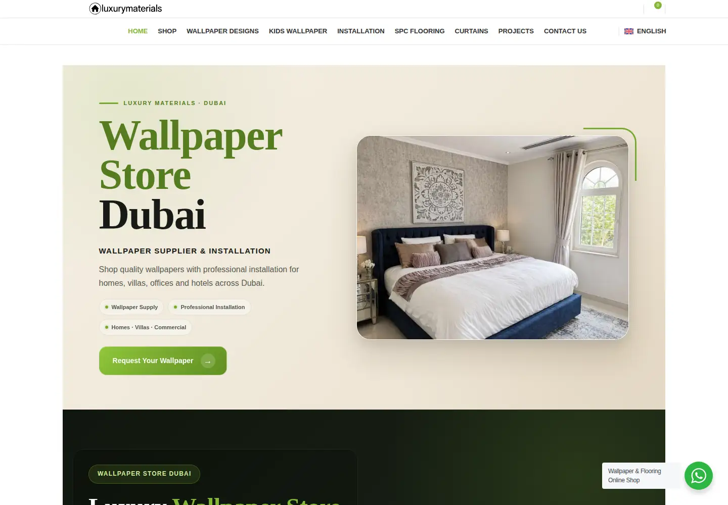 Screenshot of luxury-materials.com