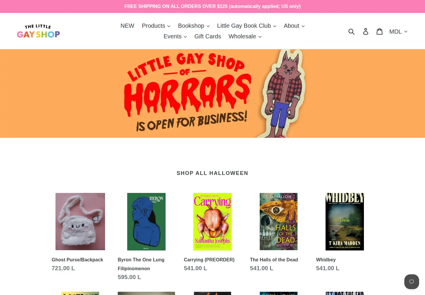 Screenshot of thelittlegayshop.com
