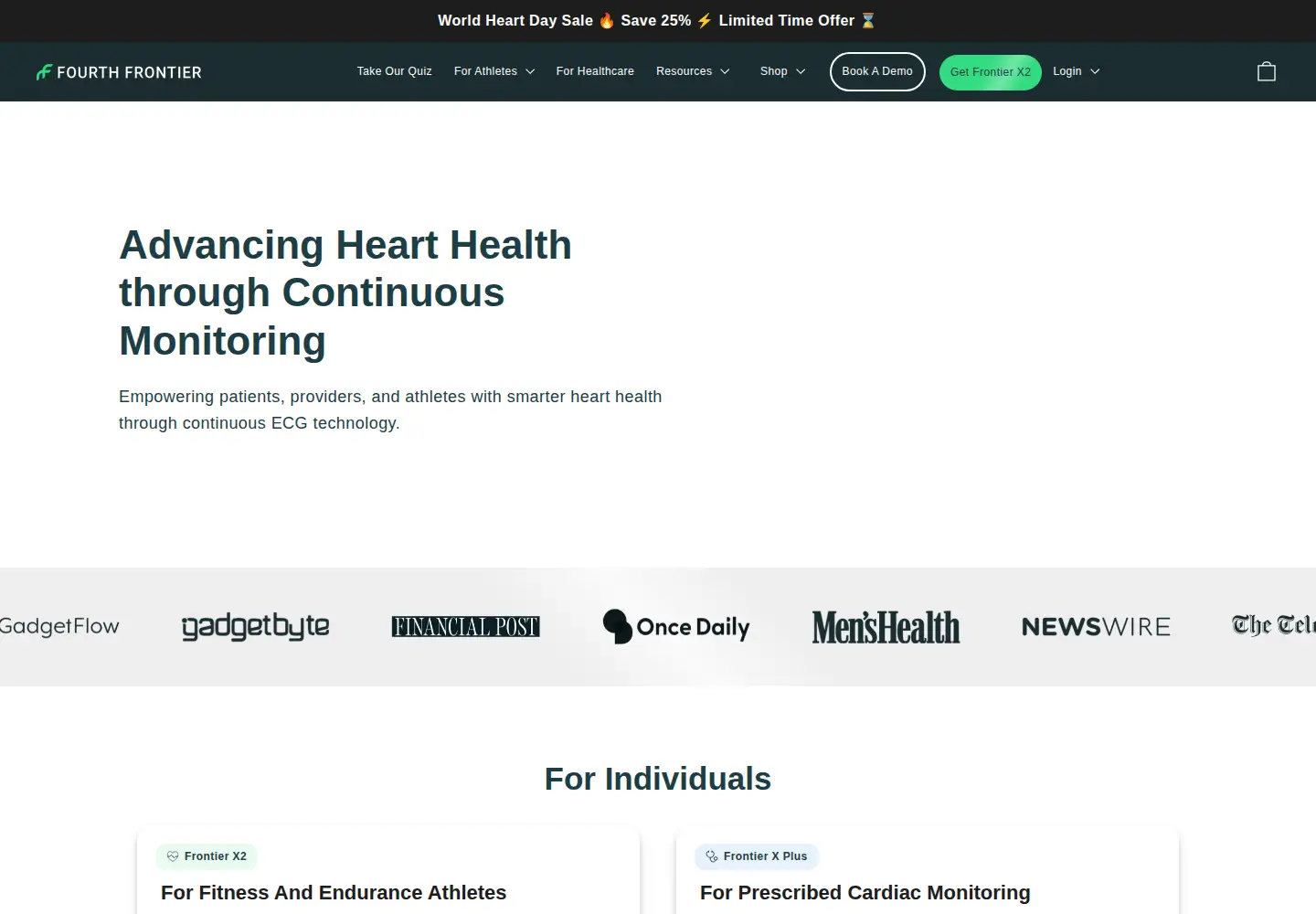 Screenshot of fourthfrontier.com