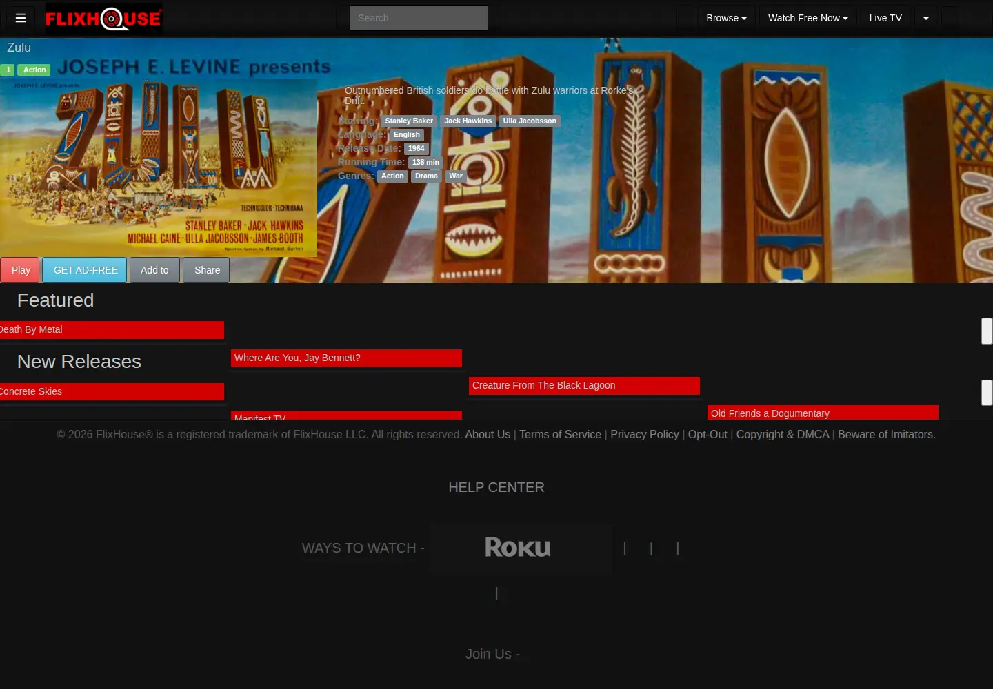 Screenshot of flixhouse.com