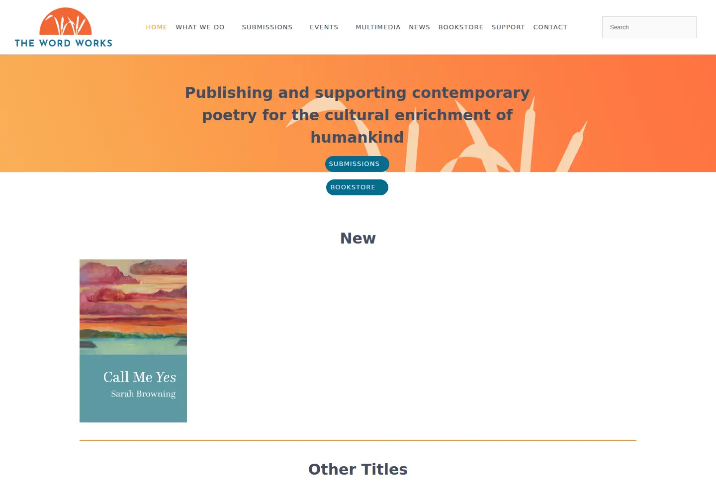Captured homepage of wordworksbooks.org in the current scan
