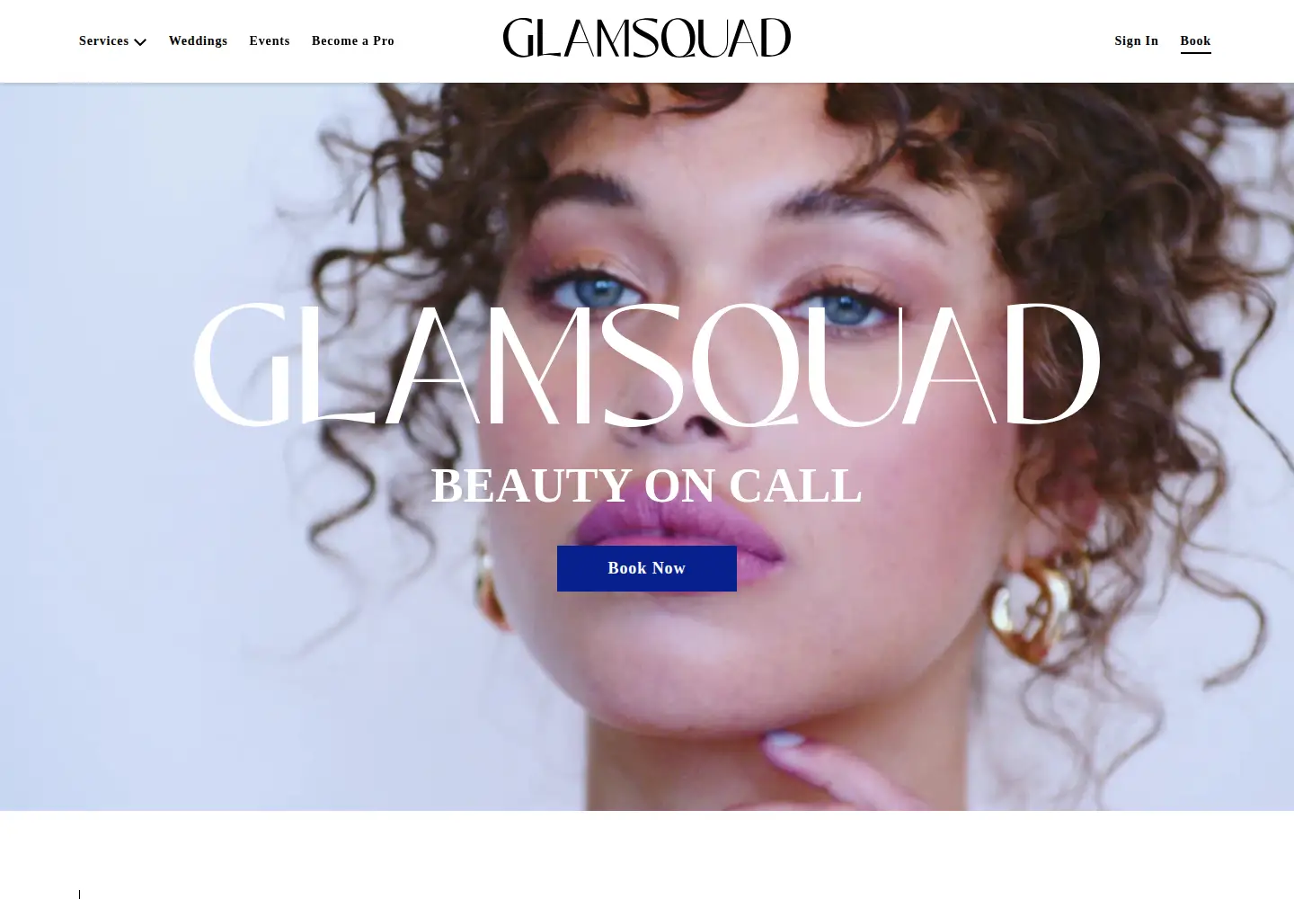 Screenshot of glamsquad.com