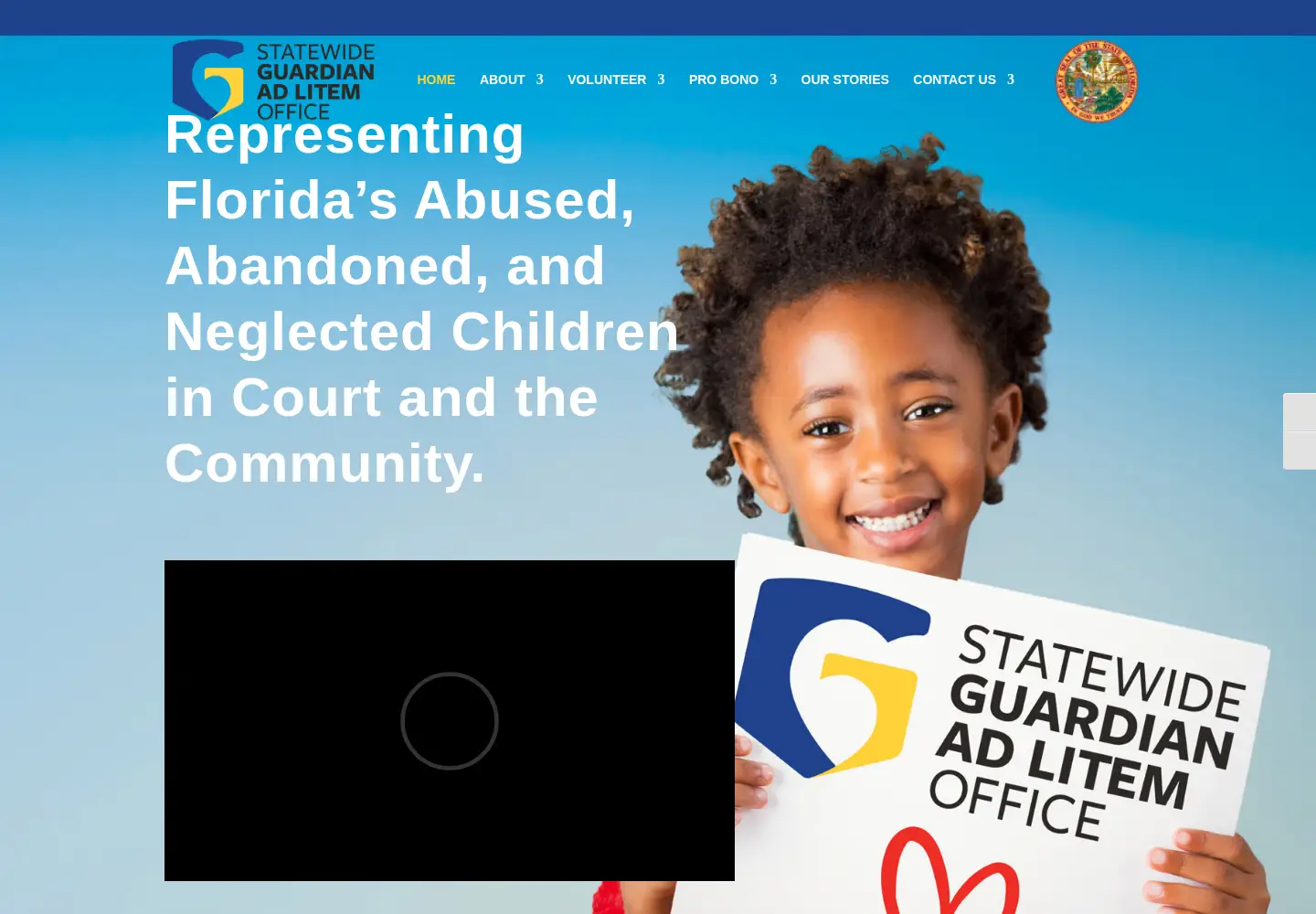 Screenshot of guardianadlitem.org