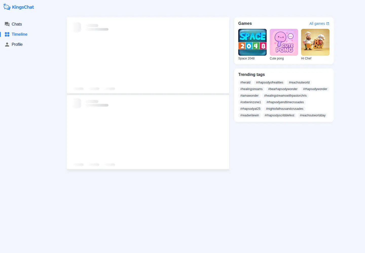 Screenshot of kingschat.online