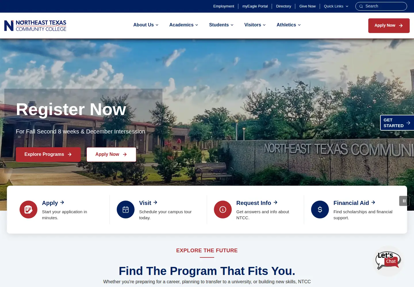 Screenshot of ntcc.edu