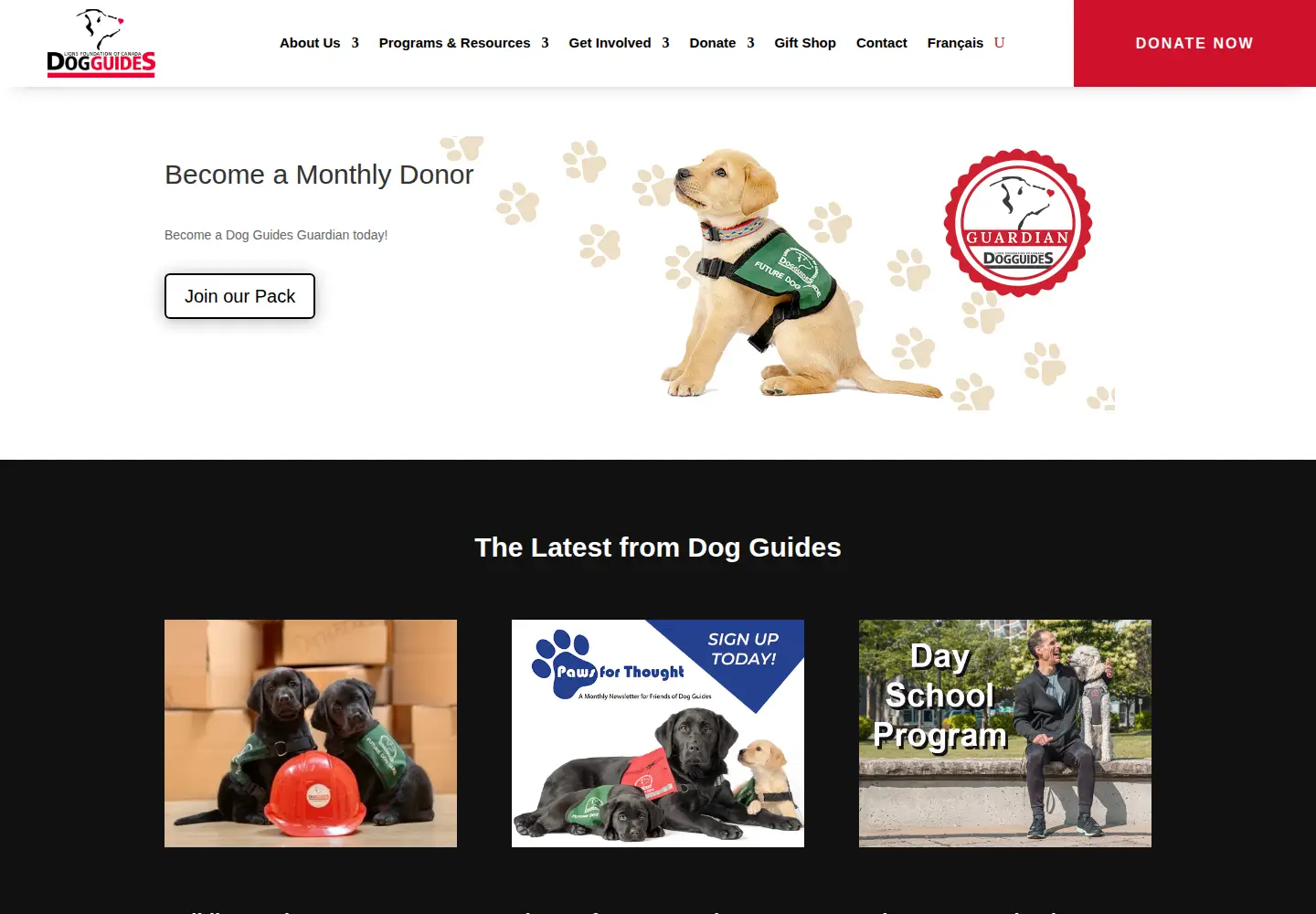 Screenshot of dogguides.com