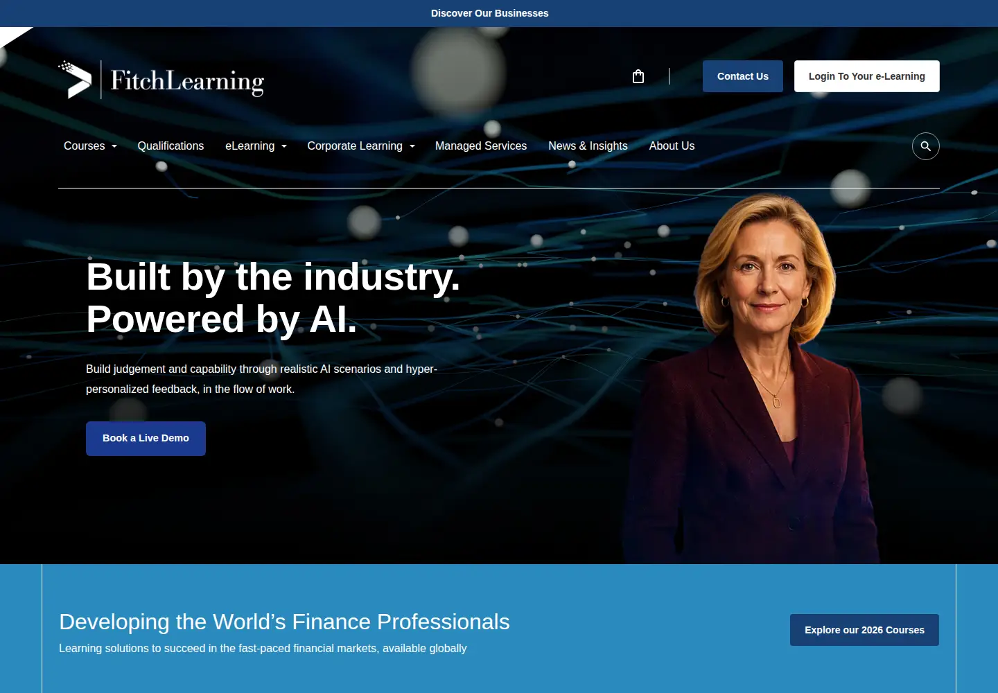 Screenshot of fitchlearning.com