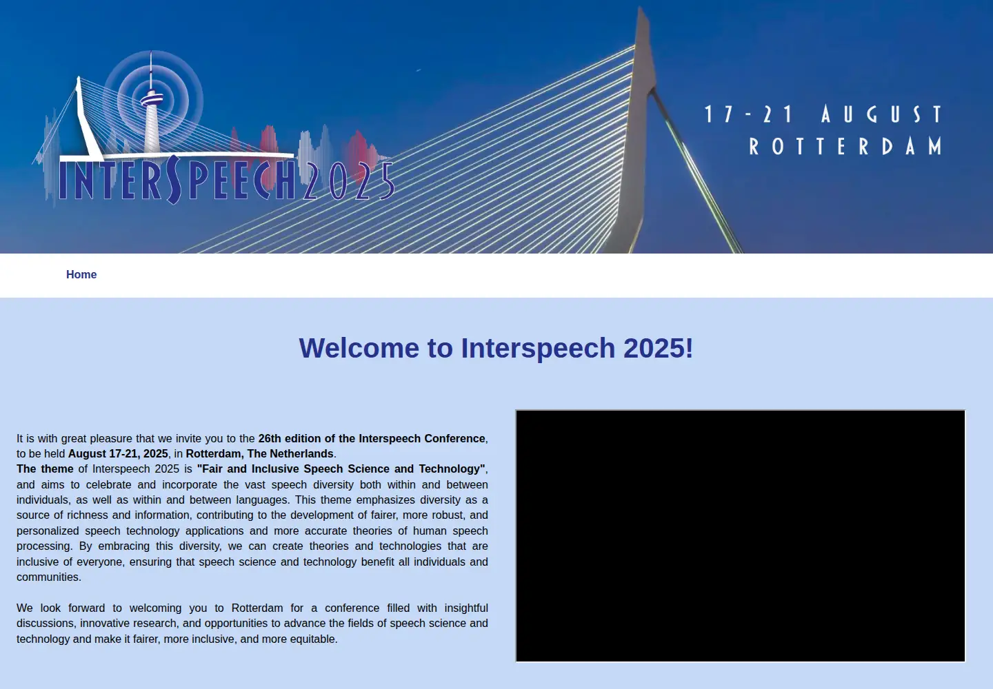 Screenshot of interspeech2025.org