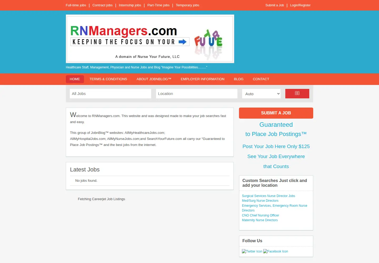 Screenshot of rnmanagers.com