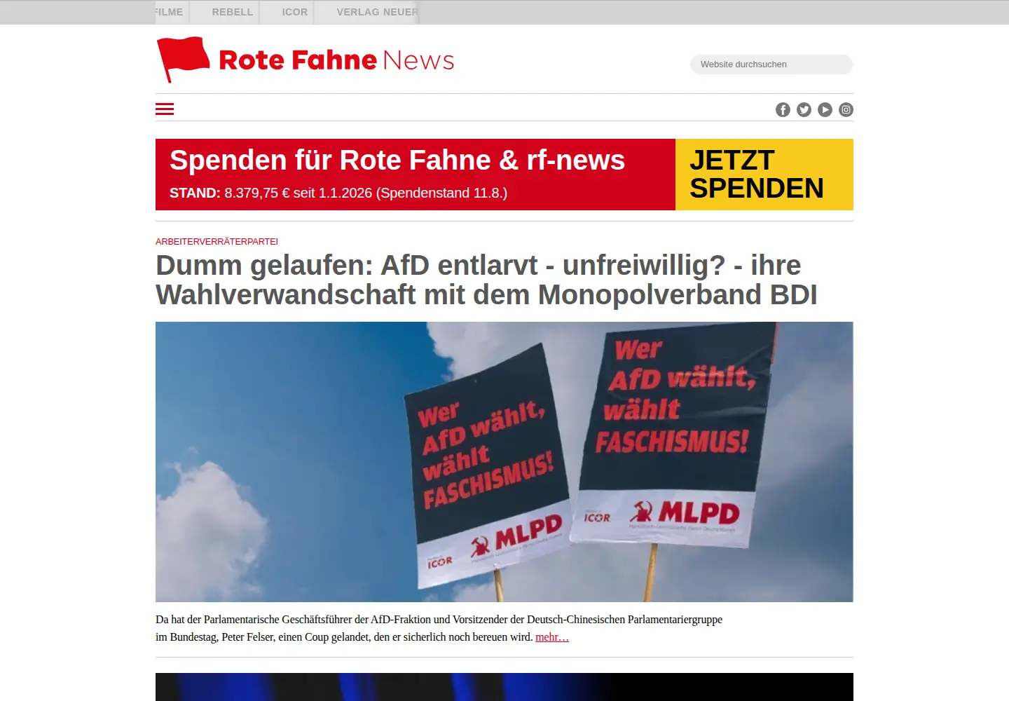 Screenshot of rf-news.de