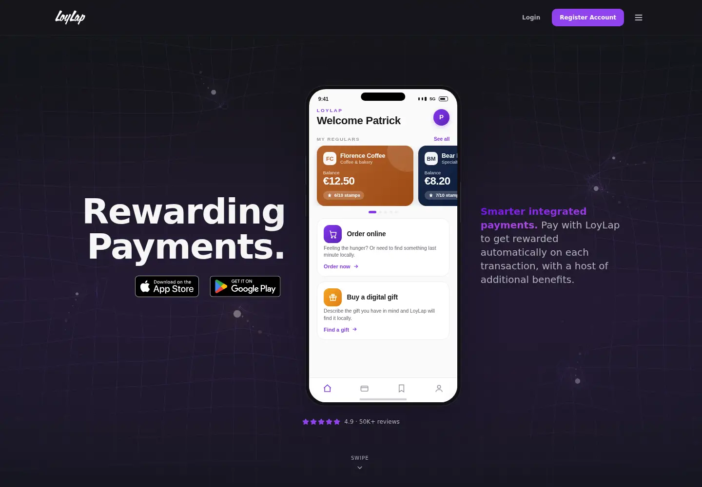 Screenshot of loylap.com