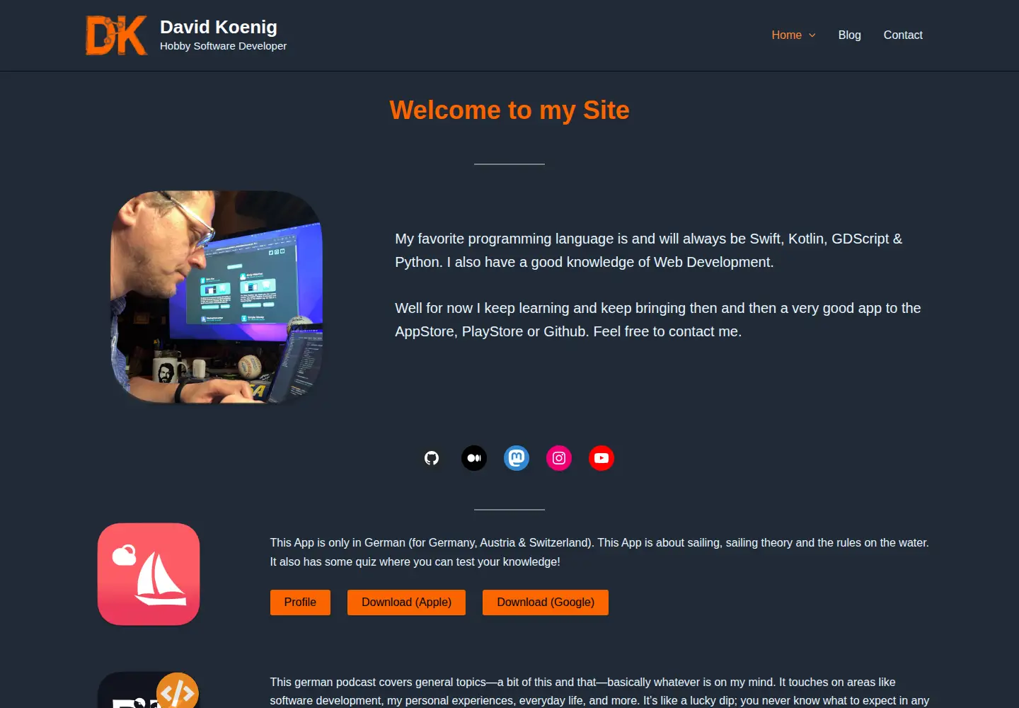 Screenshot of davidkoenig.de