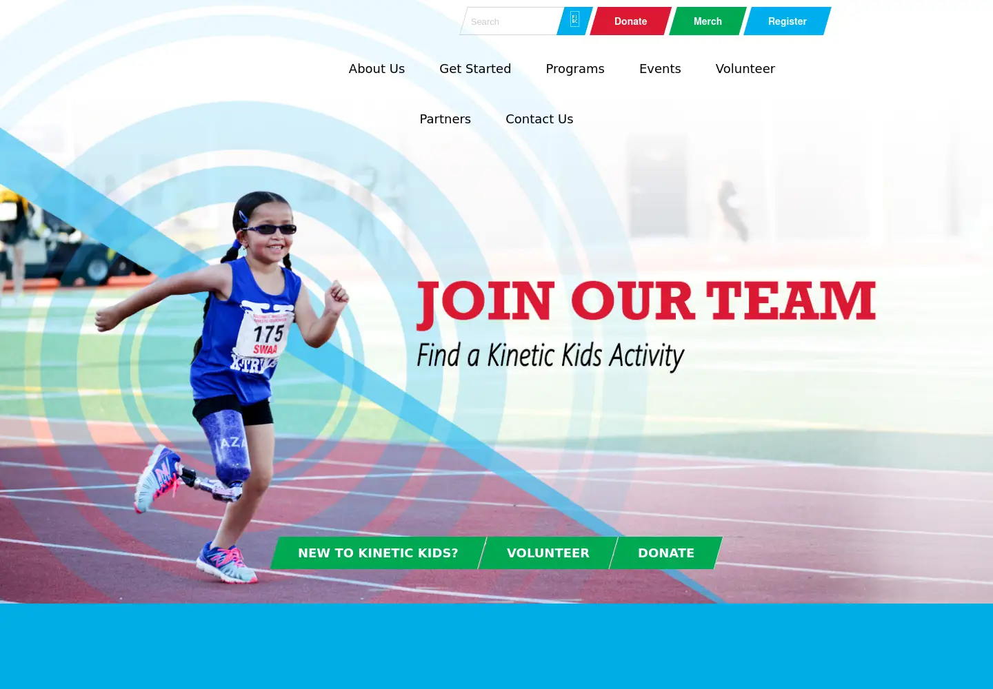 Screenshot of kinetickidstx.org