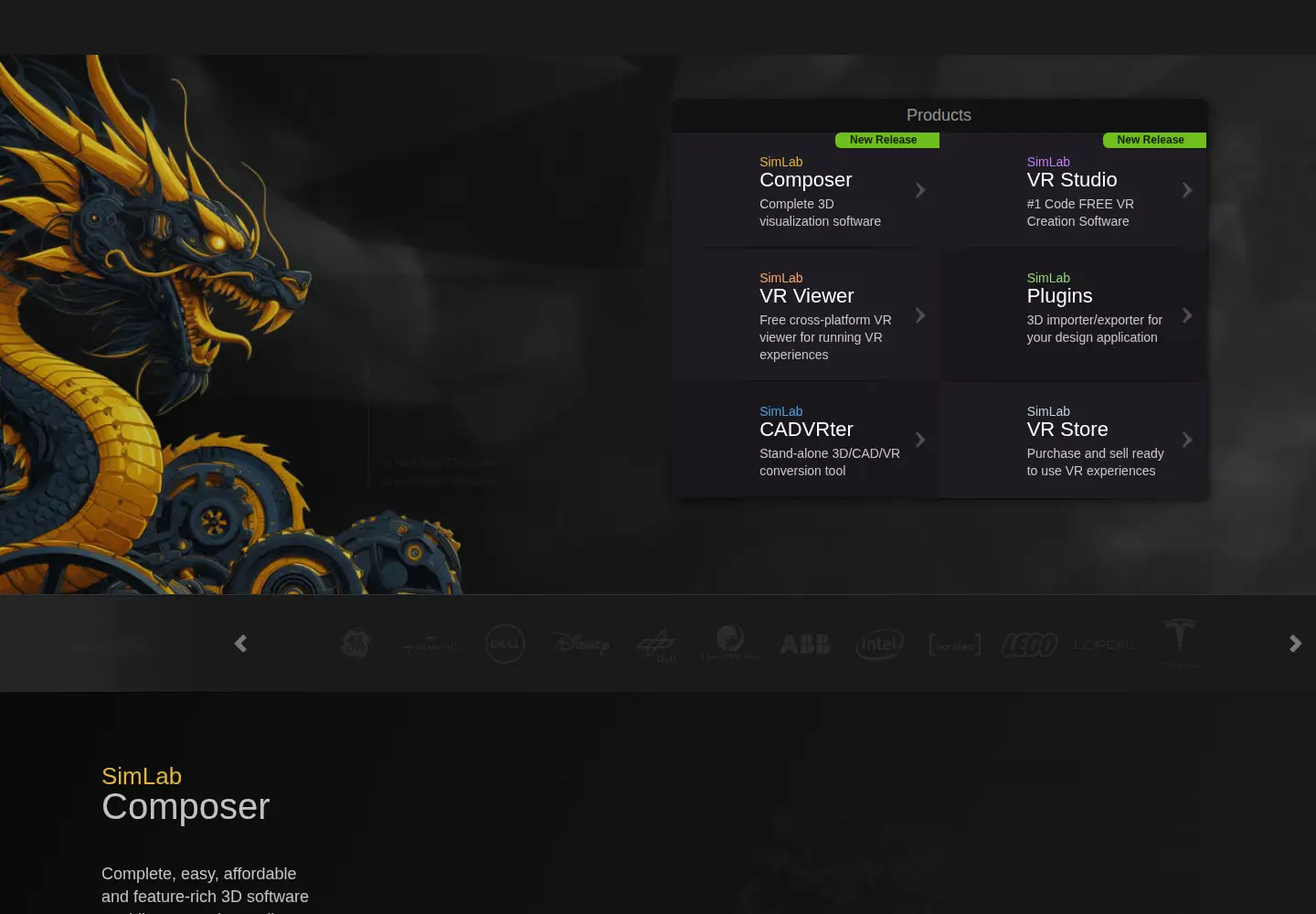 Screenshot of simlab-soft.com