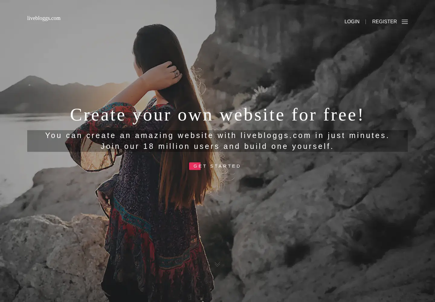 Screenshot of livebloggs.com