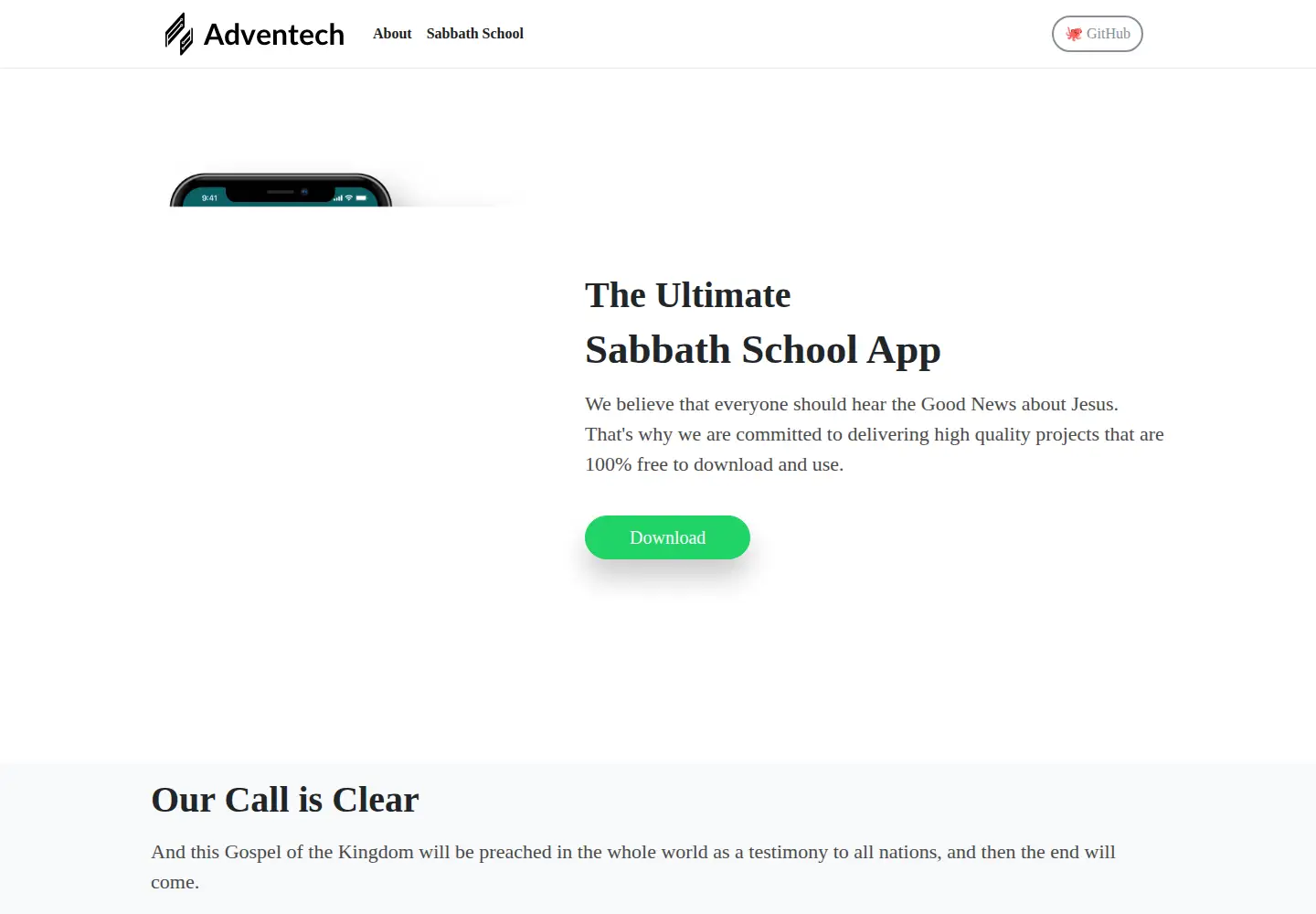 Screenshot of adventech.io