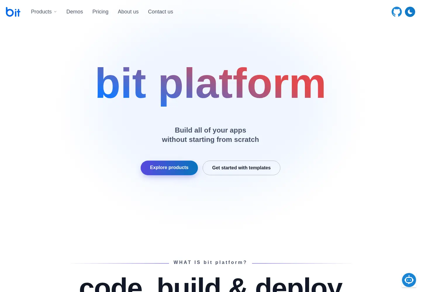 Screenshot of bitplatform.dev
