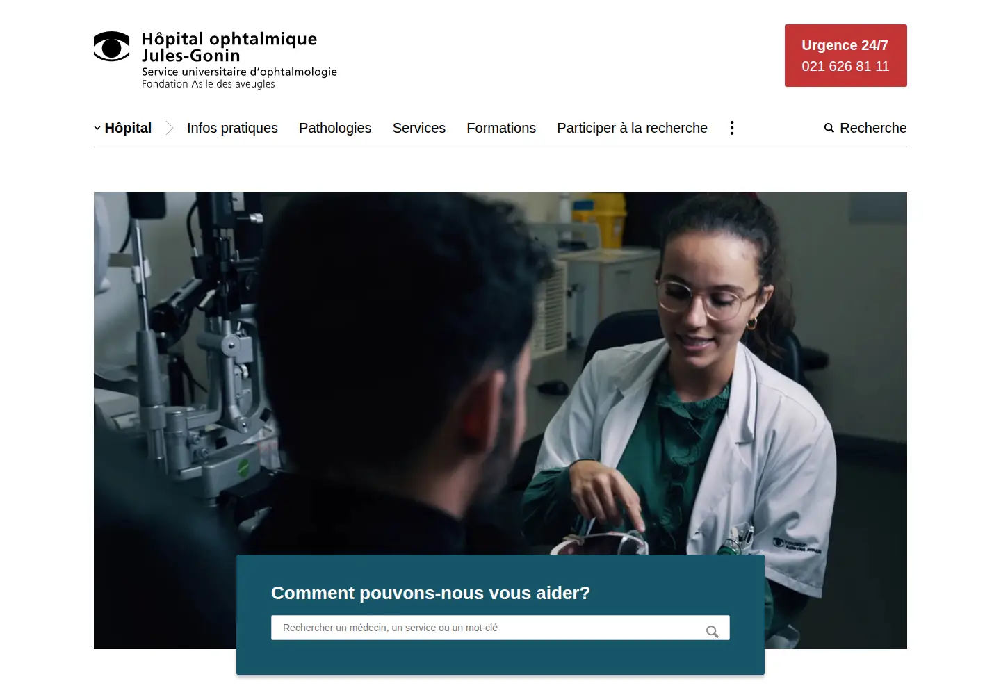 Screenshot of ophtalmique.ch