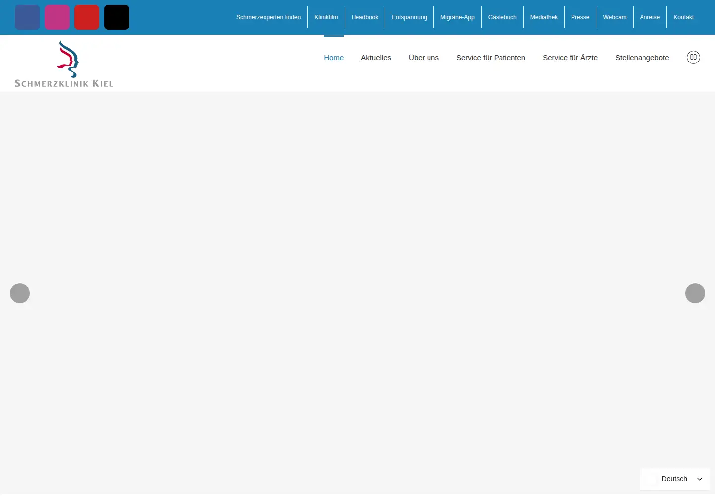 Screenshot of schmerzklinik.de