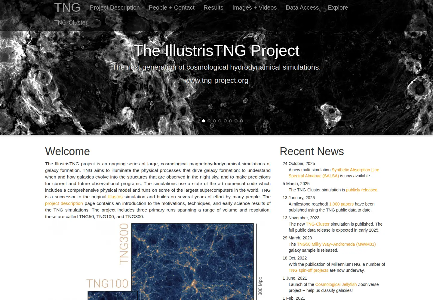 Screenshot of tng-project.org