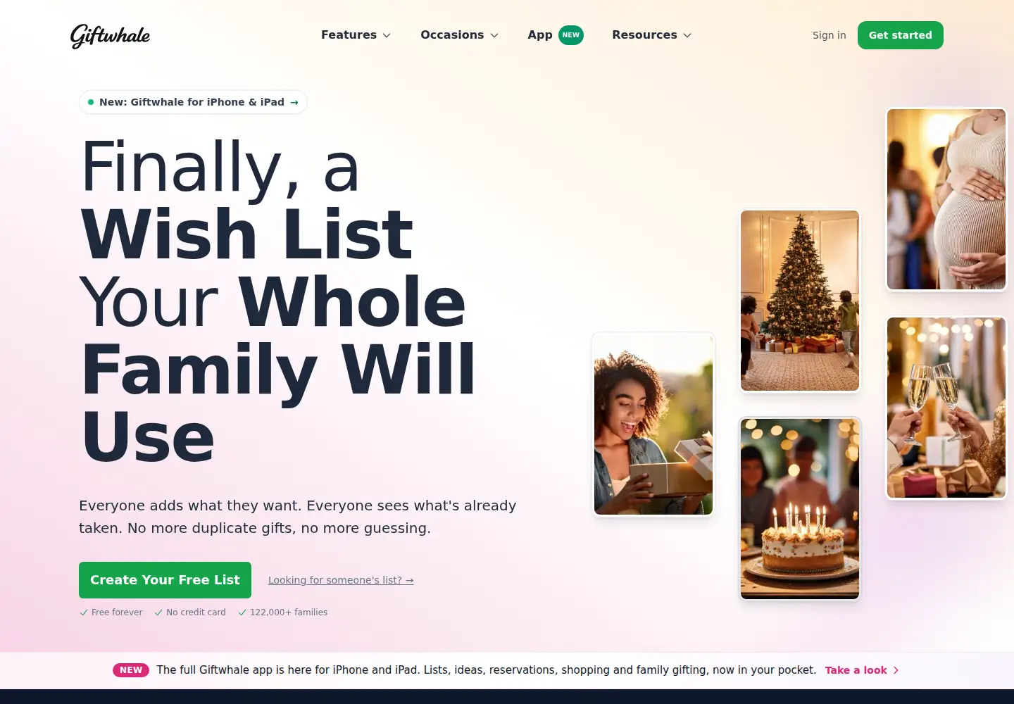 Screenshot of giftwhale.com