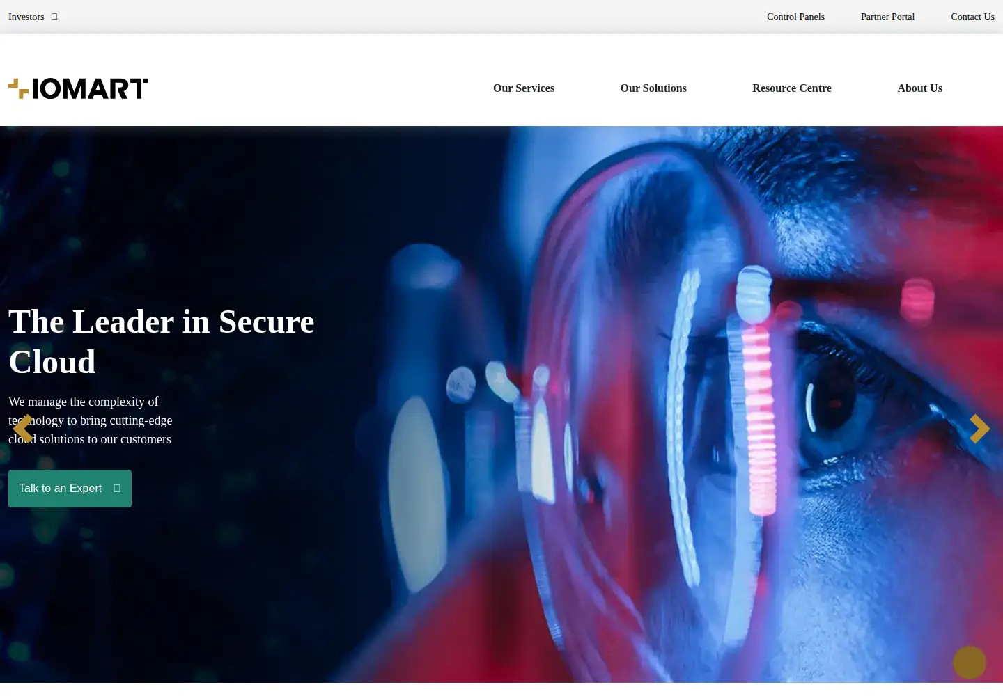Screenshot of iomart.com