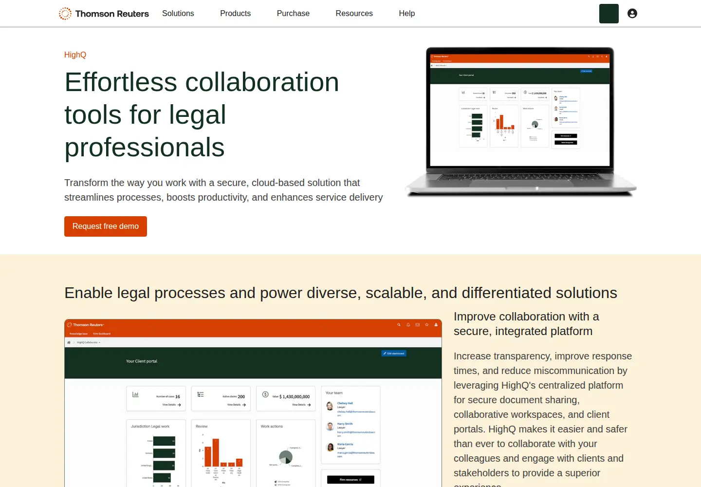 Screenshot of highq.com