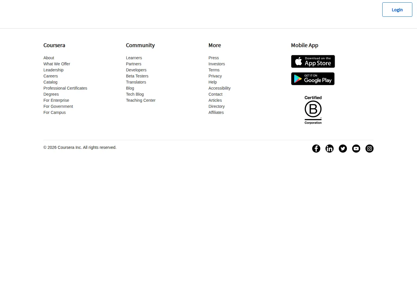 Screenshot of coursera.support