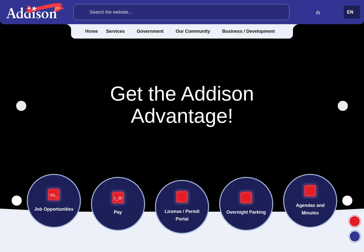 Screenshot of addisonadvantage.org