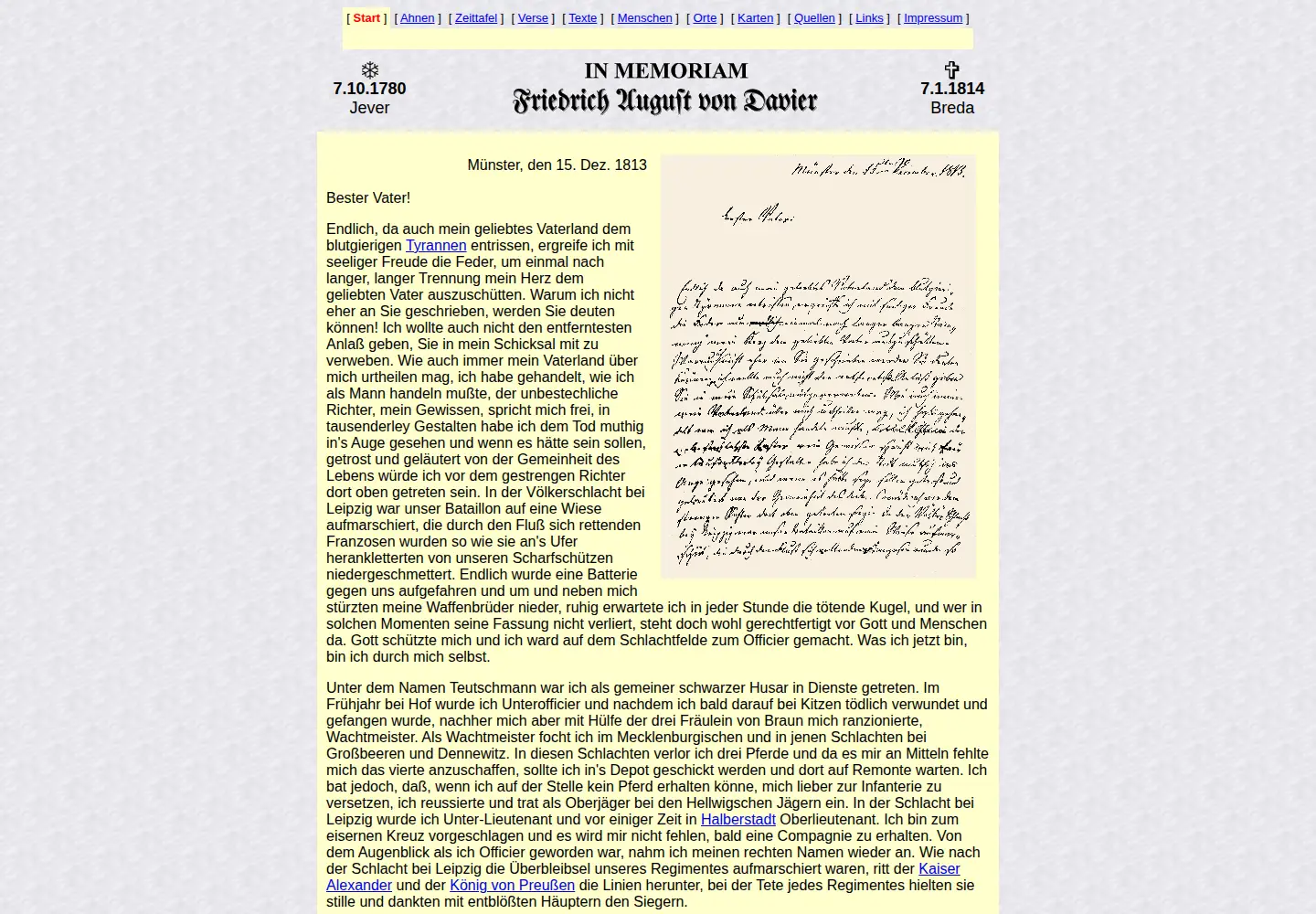 Screenshot of davier.de