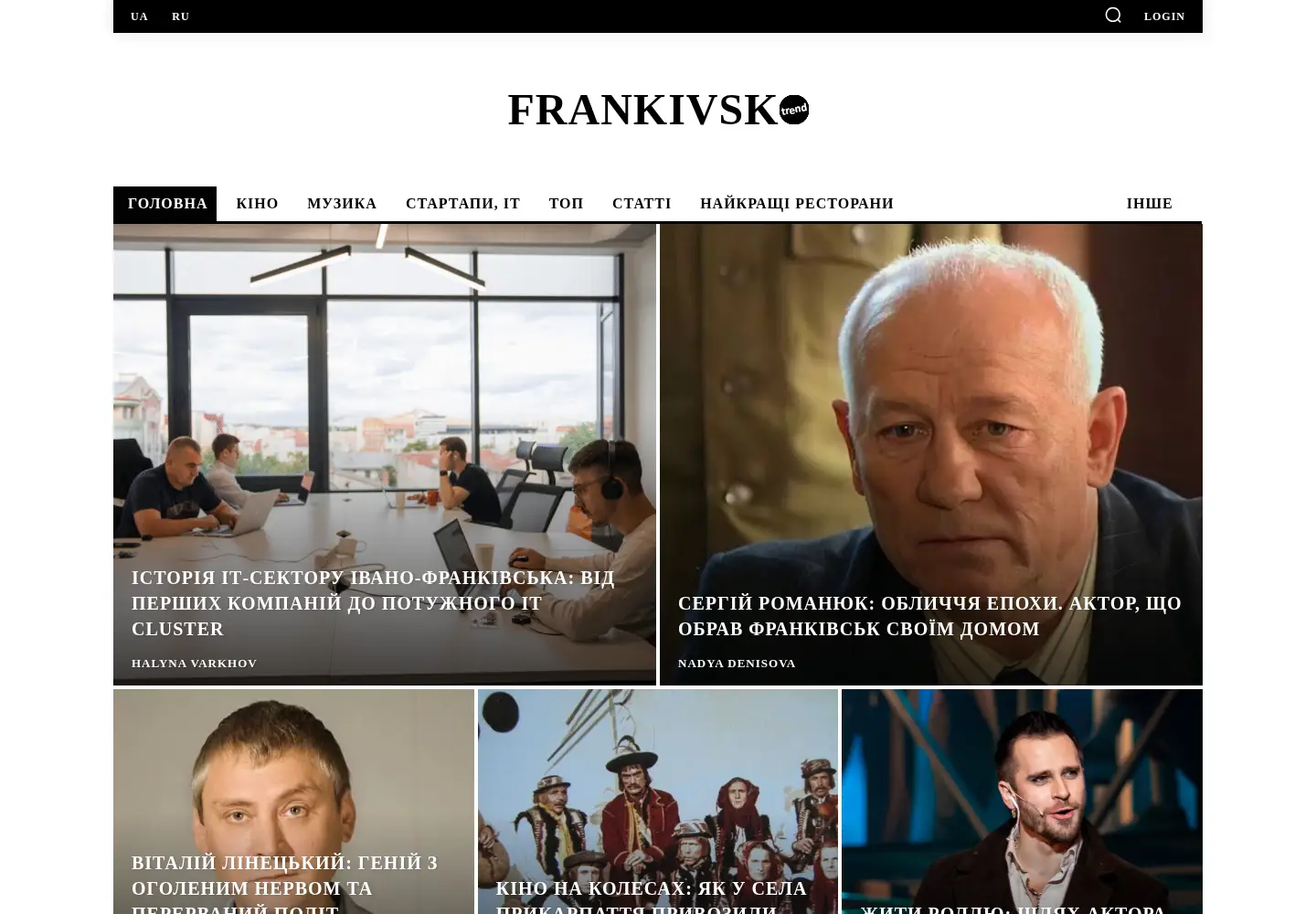 Screenshot of frankivsk-trend.in.ua
