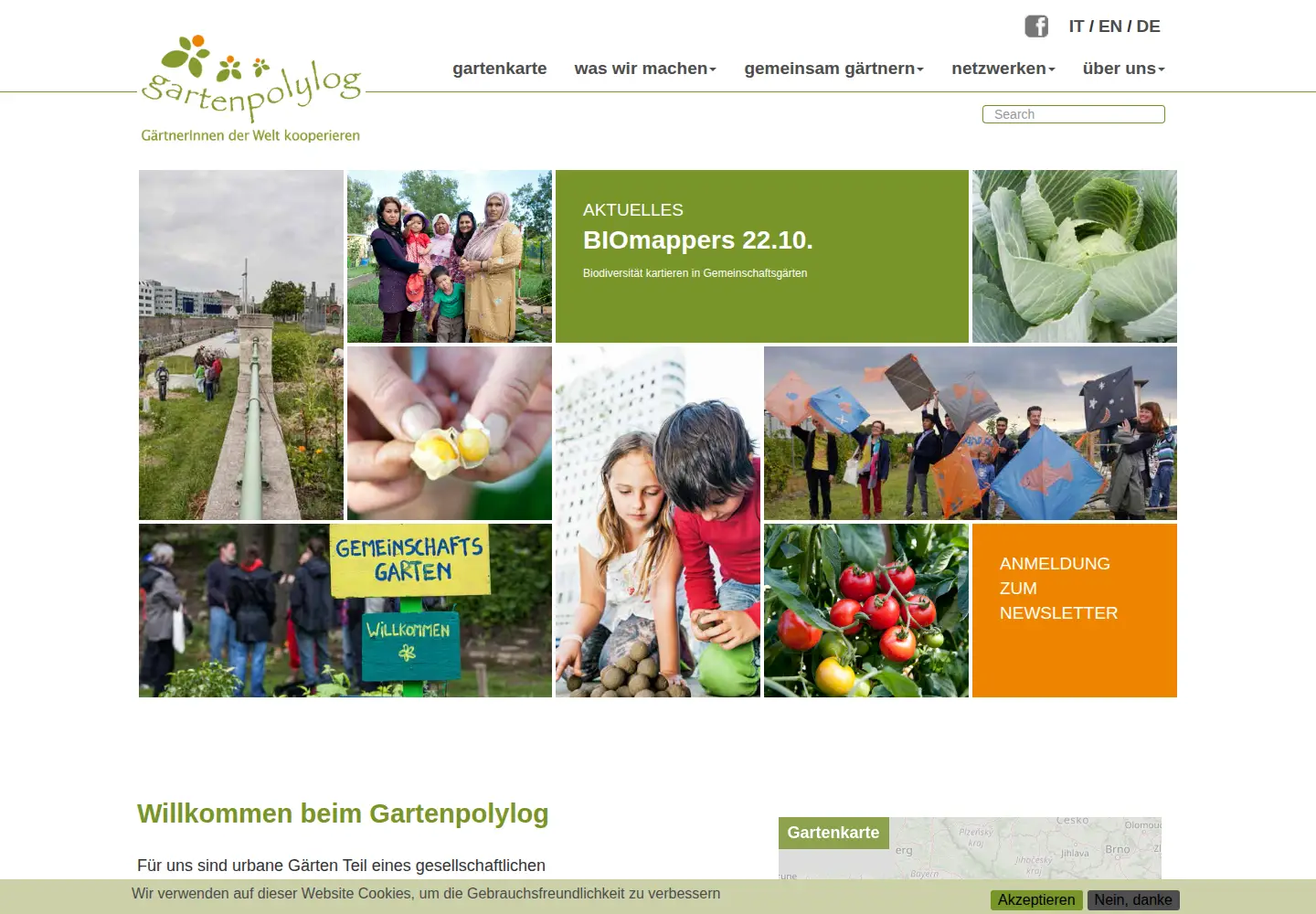 Screenshot of gartenpolylog.org
