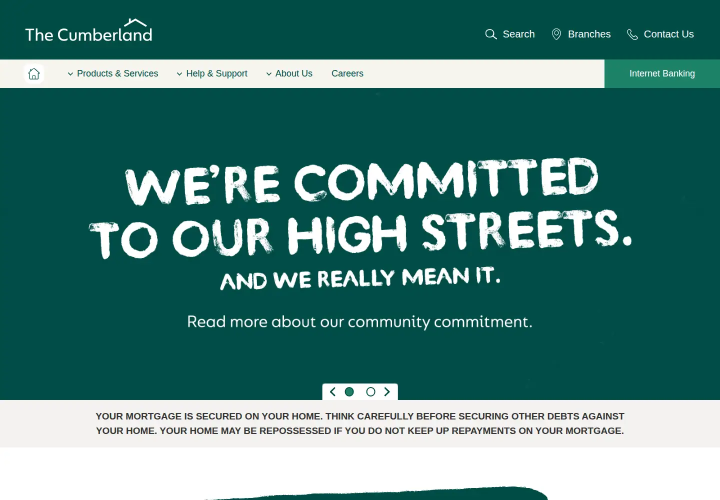 Screenshot of cumberland.co.uk