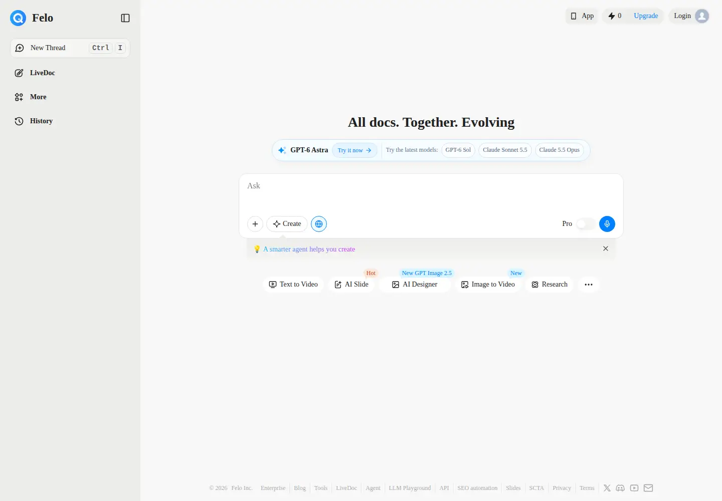 Screenshot of felo.ai