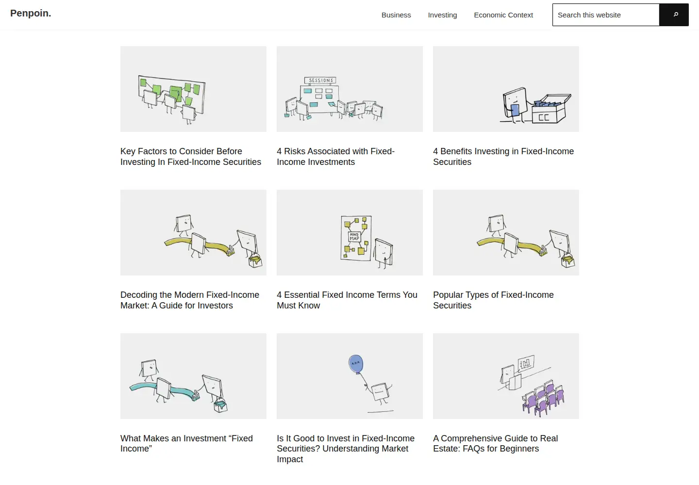 Screenshot of penpoin.com