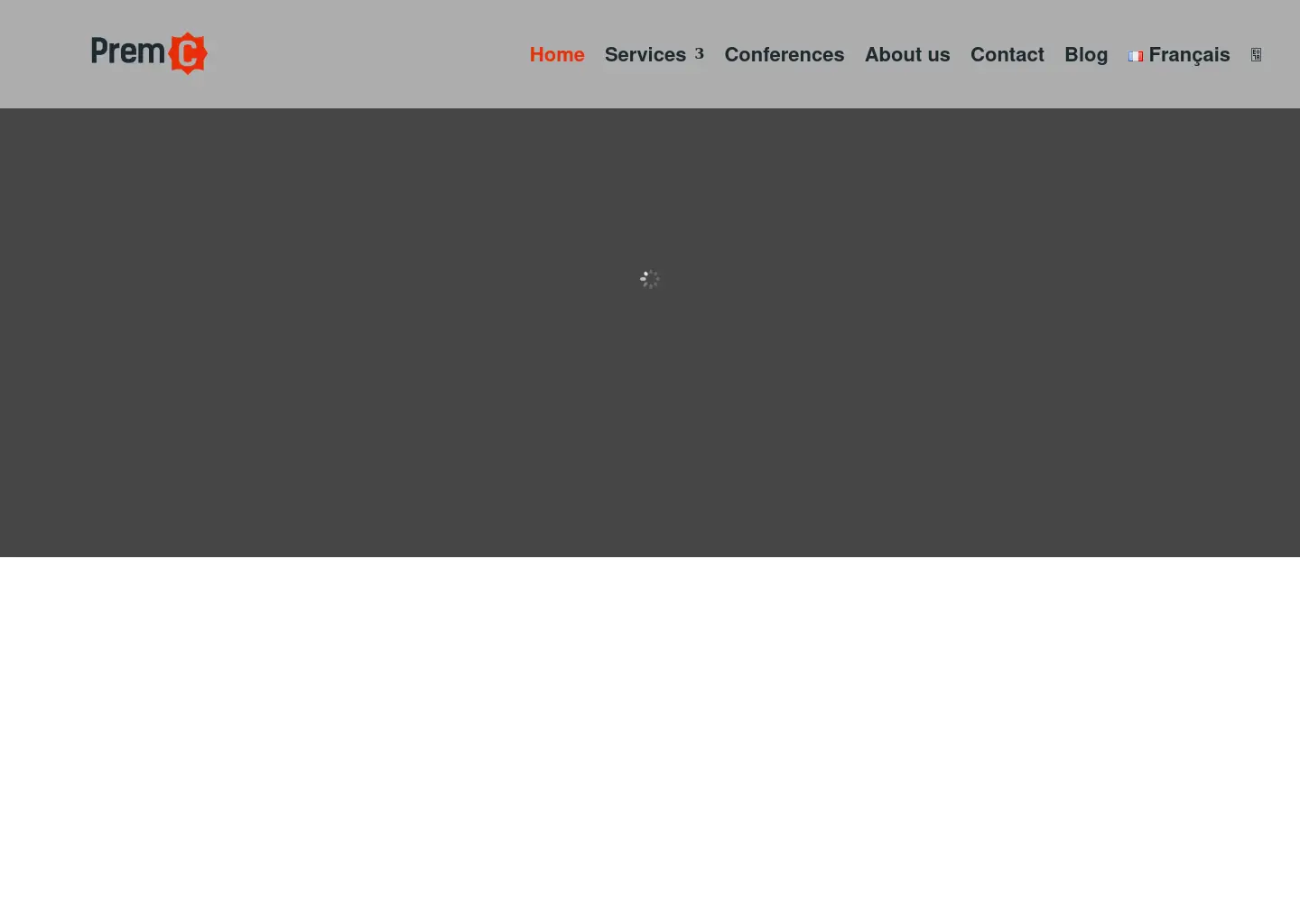 Captured homepage of premc.org in the current scan