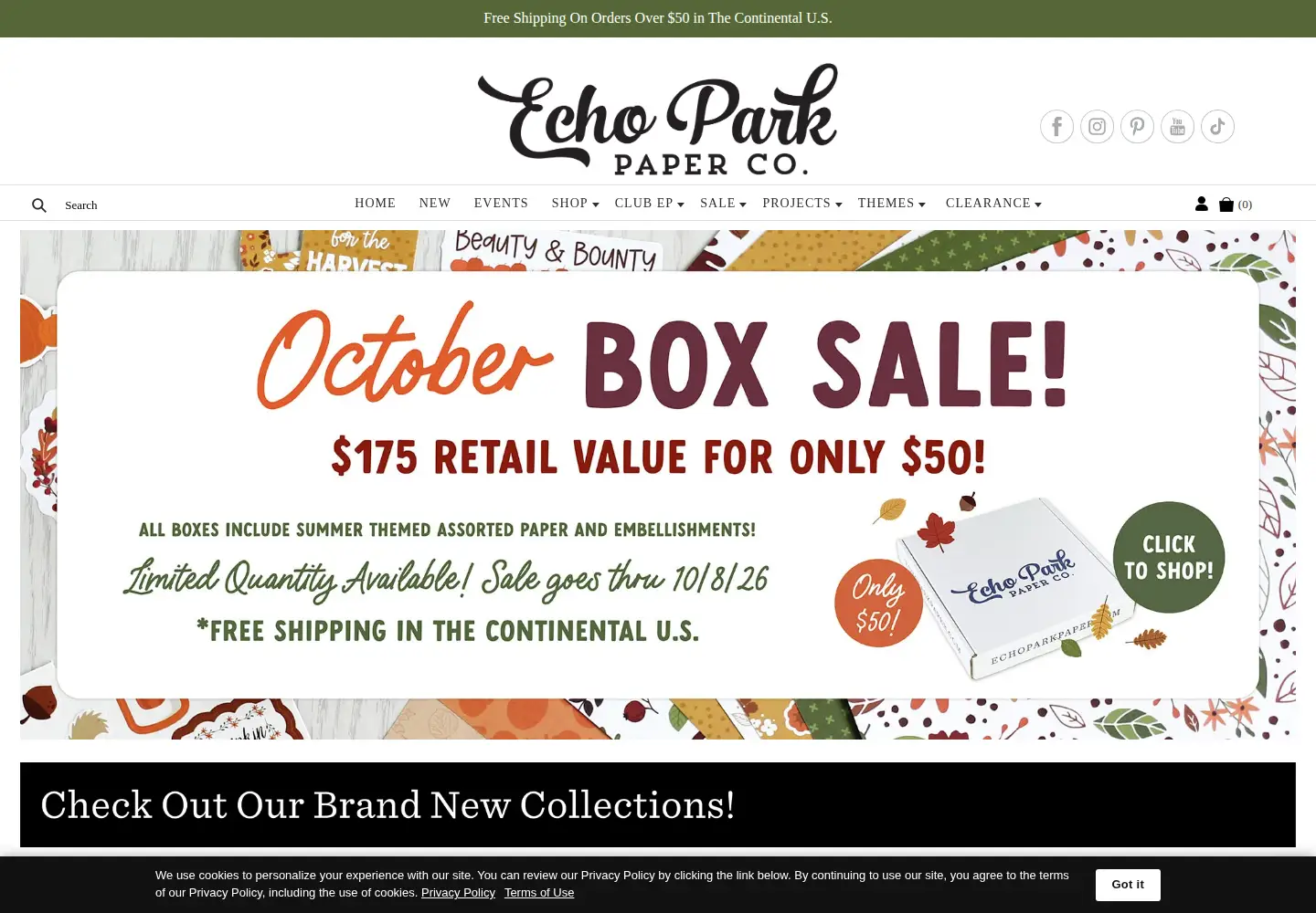 Screenshot of echoparkpaper.com