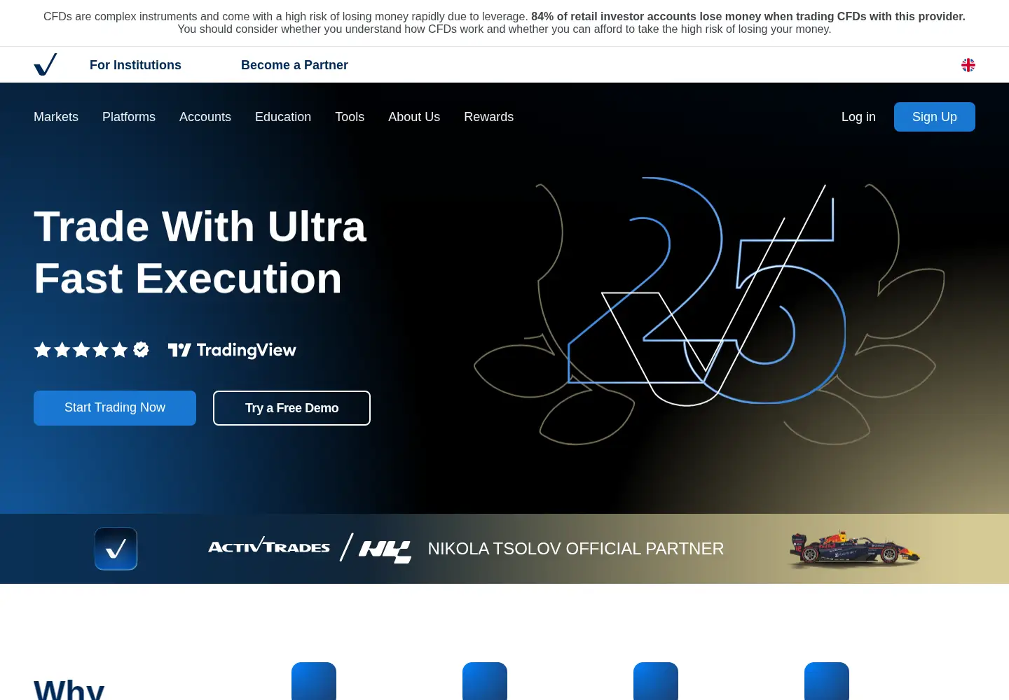 Screenshot of activtrades.com