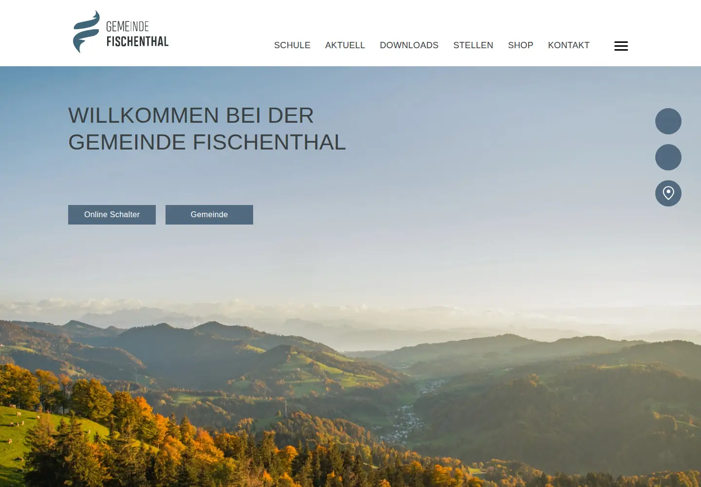 Screenshot of fischenthal.ch