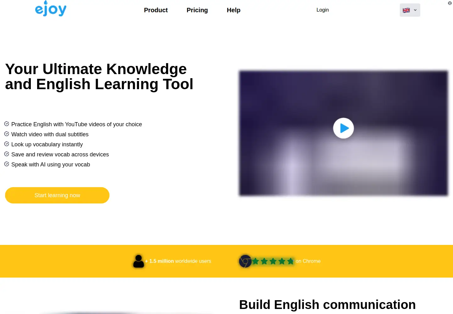 Screenshot of ejoy-english.com
