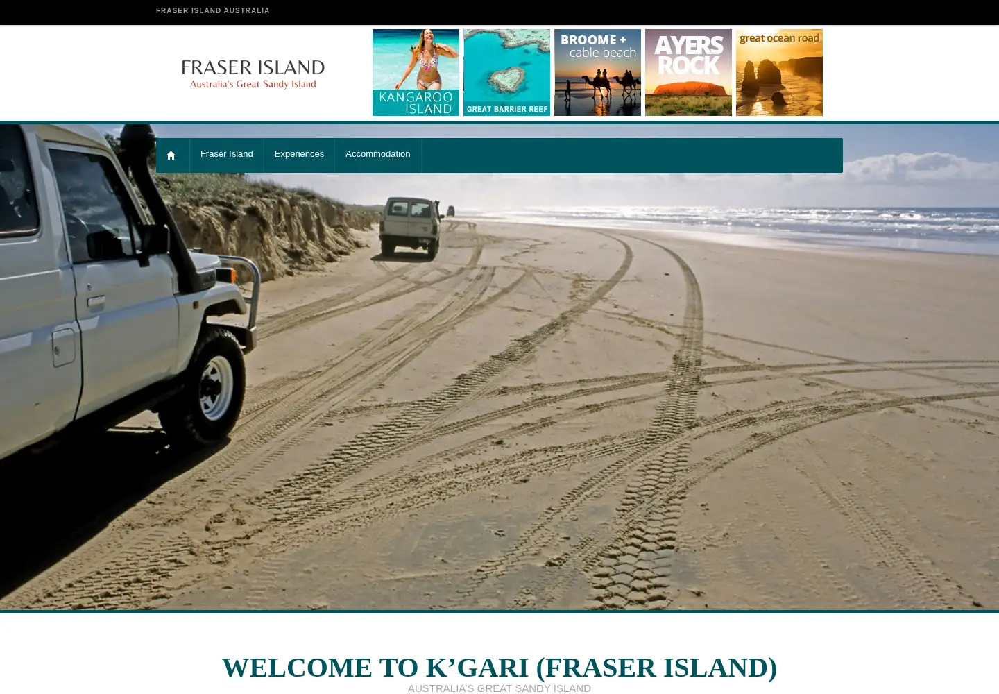 Screenshot of fraserisland-australia.com